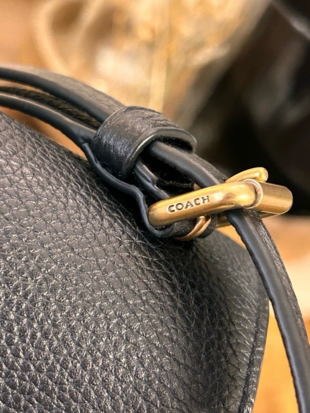 Coach Black Pebbled Leather Cassie Crossbody with Gold Hardware - Picture 5 of 10